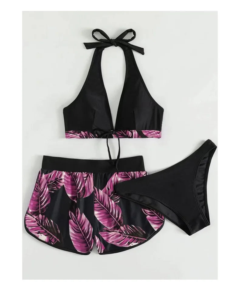 Ambiance Tropicale: Maillot de bain 3 pièces